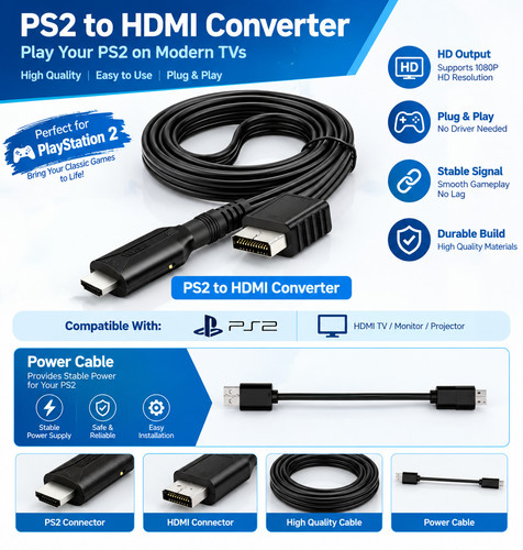For sony ps1 ps2 hdmi - for,